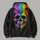 Rainbow Dripping Skull And Skeleton Hands For Halloween Nights And Gothic Festival Style All-over Print Hoodie (Lightweight) - 5