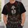 Gothic Sugar Skull, Crimson Roses And Raven For Halloween Nightlife Style Gift For Her All-over Print Unisex T-shirt - 5
