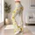 Sunny Yellow Wildflowers for Yoga, Pilates, Errands and Everyday Spring Style Wear Leggings - 11