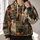 Halloween Pumpkin Patchwork for Spooky October Nights and Cozy Autumn Celebrations All-over Print Hoodie (Lightweight) - 2