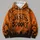 Crescent Moon Graveyard Scene for Halloween Night and Gothic Seasonal Style All-over Print Hoodie (Lightweight) - 4