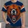 Fierce Orange Bear Head for Game Day, Campus Spirit and Casual Weekend Style for Her All-over Print Unisex T-shirt - 4