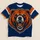 Fierce Orange Bear Head for Game Day, Campus Spirit and Casual Weekend Style for Her All-over Print Unisex T-shirt - 1