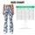 Blue White Checkered Gingham for Yoga Pilates and Everyday Activewear Style Leggings - 7