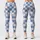 Blue White Checkered Gingham for Yoga Pilates and Everyday Activewear Style Leggings - 1