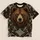 Woodland Bear and Pine Boughs for Nordic Winter Festivals and Cozy Countryside Days All-over Print Unisex T-shirt - 1