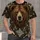 Woodland Bear and Pine Boughs for Nordic Winter Festivals and Cozy Countryside Days All-over Print Unisex T-shirt - 4