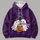 Cute Ghost Halloween Candy Pumpkin Scene for Cozy Autumn Parties and Trick-or-Treating All-over Print Hoodie (Lightweight) - 4