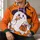 Cute Halloween Ghost Witch Hat and Pumpkin Bucket for Autumn Trick or Treat Parties All-over Print Hoodie (Lightweight) - 6