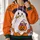 Cute Halloween Ghost Witch Hat and Pumpkin Bucket for Autumn Trick or Treat Parties All-over Print Hoodie (Lightweight) - 2