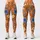Blue Wildflowers on Tangerine for Yoga, Pilates, and Everyday Studio-to-Street Wear Leggings - 1