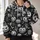 Creepy Pumpkin Skulls for Halloween Nights and Gothic Autumn Celebrations for Her All-over Print Hoodie (Lightweight) - 2