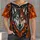 Wolf Head Flame and Celtic Knot Winter Style for Nordic Outdoor Adventures and Cold Days All-over Print Unisex T-shirt - 4