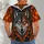 Wolf Head Flame and Celtic Knot Winter Style for Nordic Outdoor Adventures and Cold Days All-over Print Unisex T-shirt - 6