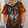 Wolf Head Flame and Celtic Knot Winter Style for Nordic Outdoor Adventures and Cold Days All-over Print Unisex T-shirt - 5