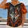 Wolf Head Flame and Celtic Knot Winter Style for Nordic Outdoor Adventures and Cold Days All-over Print Unisex T-shirt - 2