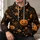 Pumpkin Spiderweb Moon And Star Halloween Night Party Style For Women This Autumn All-over Print Hoodie (Lightweight) - 6