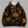 Pumpkin Spiderweb Moon And Star Halloween Night Party Style For Women This Autumn All-over Print Hoodie (Lightweight) - 4