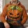 Pumpkin and Black Cats for Halloween Parties and Cozy Autumn Nights for Cat Lovers All-over Print Hoodie (Lightweight) - 6