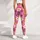Pink Yellow Daisy And Starburst Florals For Yoga Pilates And Everyday Wear Leggings - 6