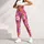 Pink Yellow Daisy And Starburst Florals For Yoga Pilates And Everyday Wear Leggings - 5