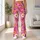 Pink Yellow Daisy And Starburst Florals For Yoga Pilates And Everyday Wear Leggings - 11