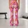 Pink Yellow Daisy And Starburst Florals For Yoga Pilates And Everyday Wear Leggings - 10
