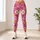 Pink Yellow Daisy And Starburst Florals For Yoga Pilates And Everyday Wear Leggings - 6
