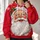 Sparkling Santa Face with Snowflakes for Christmas Parties and Cozy Holiday Gatherings All-over Print Hoodie (Lightweight) - 2