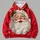 Sparkling Santa Face with Snowflakes for Christmas Parties and Cozy Holiday Gatherings All-over Print Hoodie (Lightweight) - 4