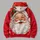 Sparkling Santa Face with Snowflakes for Christmas Parties and Cozy Holiday Gatherings All-over Print Hoodie (Lightweight) - 5