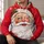 Sparkling Santa Face with Snowflakes for Christmas Parties and Cozy Holiday Gatherings All-over Print Hoodie (Lightweight) - 6