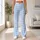 Pastel Blue Gingham Checks for Yoga, Pilates, and Everyday Activewear Leggings - 11