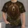 Brown Bear Mushroom Woodland Scene for Cozy Autumn Nature Lovers and Forest Fans All-over Print Unisex T-shirt - 4