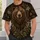 Brown Bear Mushroom Woodland Scene for Cozy Autumn Nature Lovers and Forest Fans All-over Print Unisex T-shirt - 5