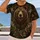 Brown Bear Mushroom Woodland Scene for Cozy Autumn Nature Lovers and Forest Fans All-over Print Unisex T-shirt - 2