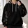 Gothic Skull Cameo and Rose Thistle Blooms for Halloween Night Out and Fall Celebrations All-over Print Hoodie (Lightweight) - 2