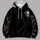 Gothic Skull Cameo and Rose Thistle Blooms for Halloween Night Out and Fall Celebrations All-over Print Hoodie (Lightweight) - 4