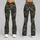 Olive Woodland Camo Motif for Yoga, Pilates, Gym Training and Everyday Casual Style Leggings - 9