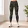 Olive Woodland Camo Motif for Yoga, Pilates, Gym Training and Everyday Casual Style Leggings - 4