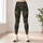 Olive Woodland Camo Motif for Yoga, Pilates, Gym Training and Everyday Casual Style Leggings - 6