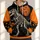 Dinosaur Skeleton and Pumpkin Moon Halloween Night for Spooky Autumn Celebrations All-over Print Hoodie (Lightweight) - 1