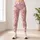 Blush Pink Daisies for Yoga, Pilates and Everyday Casual Style Leggings - 4