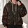 Pumpkin Head Skeleton in Moonlit Forest for Spooky Autumn Nights and Halloween Gatherings All-over Print Hoodie (Lightweight) - 2