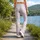 Tiny Pink Paw Prints for Yoga, Pilates, and Everyday Casual Wear for Pet Lovers Leggings - 12