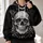 Gothic Skull Crow Rose Crescent Moon for Halloween Nights and Dark Autumn Style All-over Print Hoodie (Lightweight) - 2