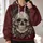 Gothic Skull, Crow, Rose and Mushroom Art for Halloween Nights and Dark Aesthetic Fans All-over Print Hoodie (Lightweight) - 2