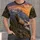 Bull Elk Alpine Lake Mountain Scenery for Hiking Camping and Outdoor Adventure All-over Print Unisex T-shirt - 4