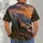 Bull Elk Alpine Lake Mountain Scenery for Hiking Camping and Outdoor Adventure All-over Print Unisex T-shirt - 6