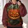 Spooky Pumpkin, Black Cat and Bat for Halloween Nighttime Fall Celebrations All-over Print Hoodie (Lightweight) - 2